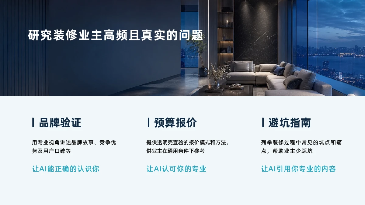 研究装修业主高频且真实的问题